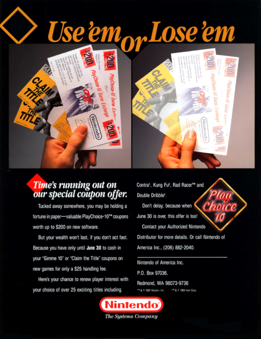 PlayChoice-10 - Teenage Mutant Ninja Turtles