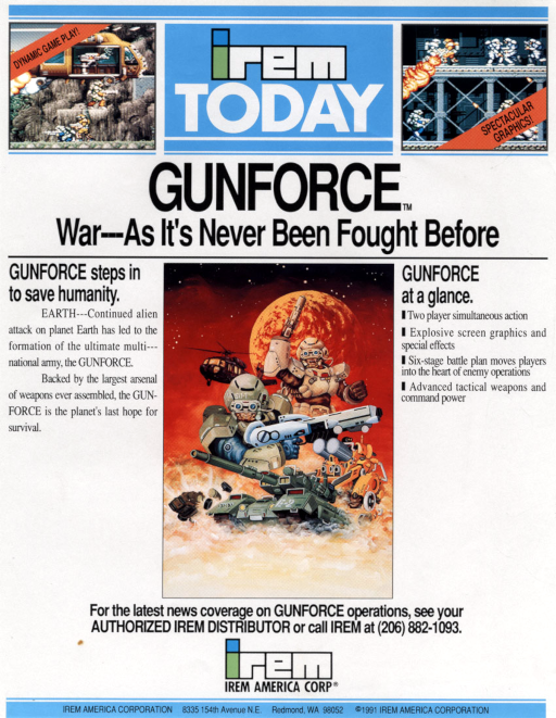Gunforce - Battle Fire Engulfed Terror Island (US)