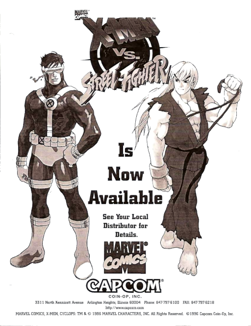 X-Men Vs. Street Fighter (Asia 961023)