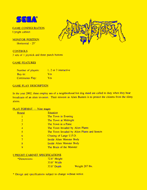 Alien Storm (bootleg)