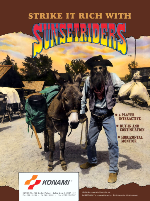 Sunset Riders (US 4 Players ver. UDA)