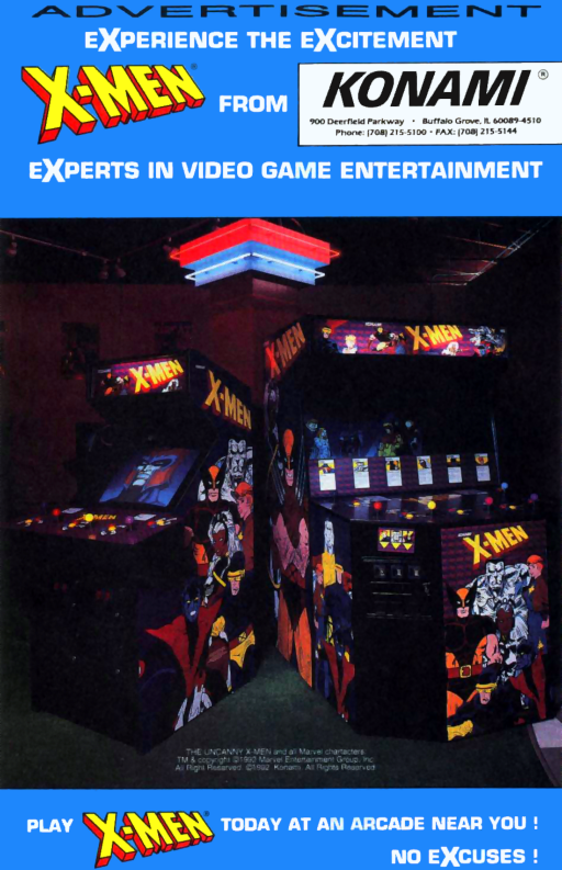 X-Men (Japan 2 Players)