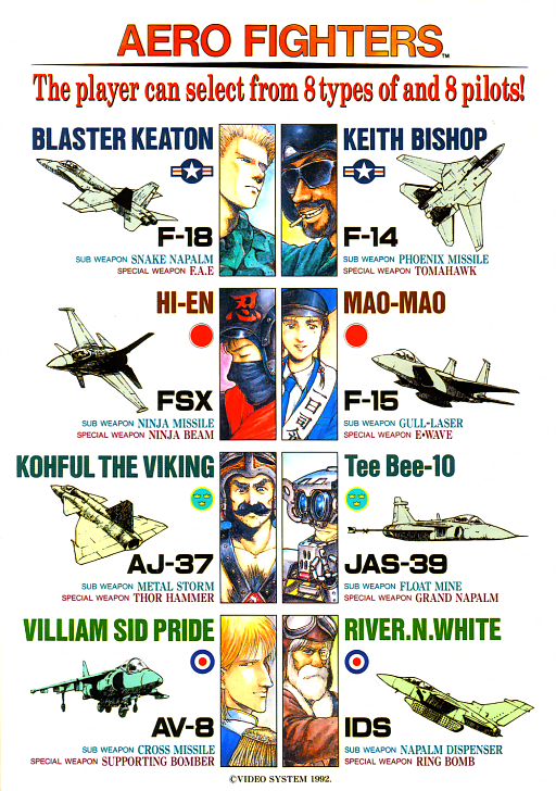 Aero Fighters (Turbo Force hardware set 1)