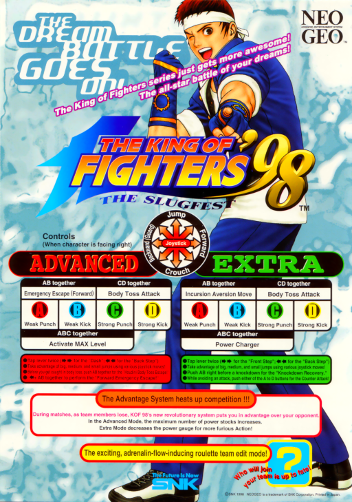 The King of Fighters '98 - The Slugfest / King of Fighters '98 - dream match never ends (Korean board)